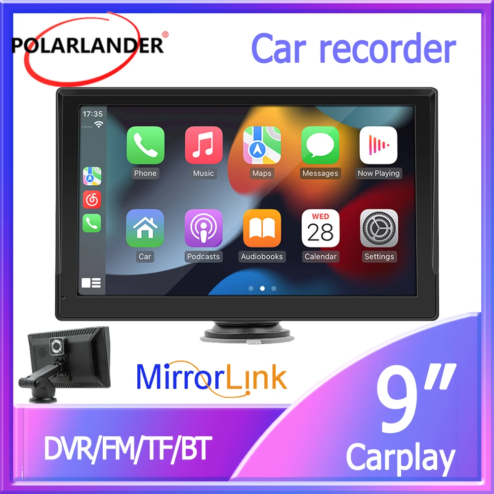 Car Multimedia Player MirrorLink Support DVR FM AUX Wireless Carplay/Android auto 9" Display Bluetooth for BMW Honda Universal
Car Multimedia Player MirrorLink Support DVR FM AUX Wireless Carplay/Android auto 9" Display Bluetooth for BMW Honda Universal