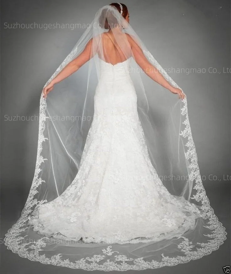 Hot Sell Long Lace Wedding Veil White/Ivory Long Wedding Veil Romantic Bridal Veil One Layer With Comb
Hot Sell Long Lace Wedding Veil White/Ivory Long Wedding Veil Romantic Bridal Veil One Layer With Comb
