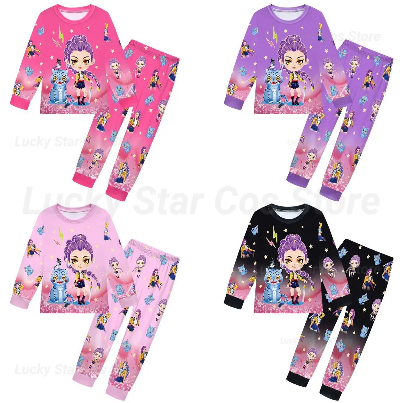 2025 Autumn Kids Demon Hunters Cartoon Clothes Children Home Pajamas Fashion Boy Girls Long Sleeve T Shirt + Pants 2pcs Set
2025 Autumn Kids Demon Hunters Cartoon Clothes Children Home Pajamas Fashion Boy Girls Long Sleeve T Shirt + Pants 2pcs Set