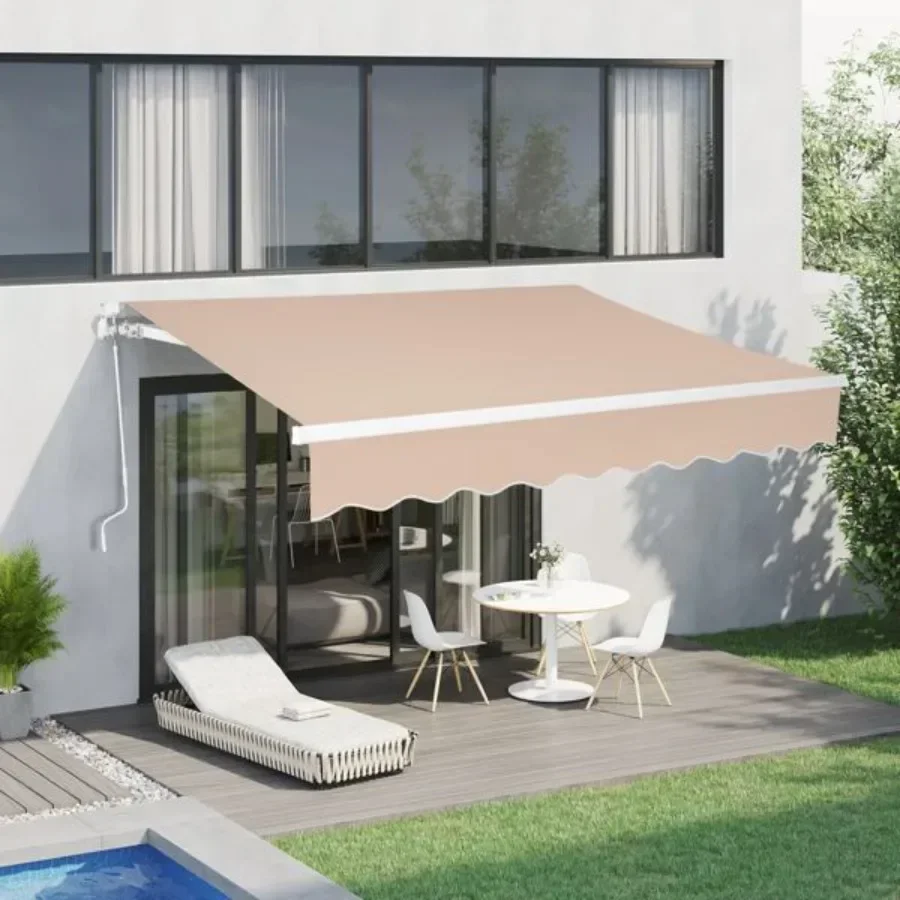 12*10FT sand color retractable awning aluminum alloy bracket polyester cloth retractable
12*10FT sand color retractable awning aluminum alloy bracket polyester cloth retractable