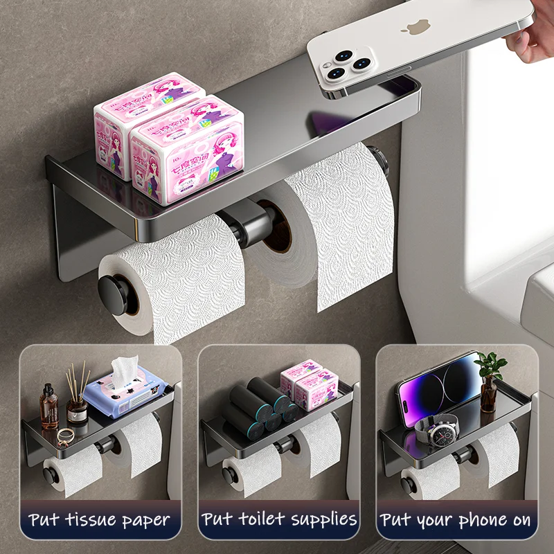 Удлиненный двойной держатель рулона туалетной бумаги, настенные вешалки для туалетной бумаги, вешалка для полотенец для ванной комнаты, кухни, держатель, подставка для телефона, лоток
Удлиненный двойной держатель рулона туалетной бумаги, настенные вешалки для туалетной бумаги, вешалка для полотенец для ванной комнаты, кухни, держатель, подставка для телефона, лоток