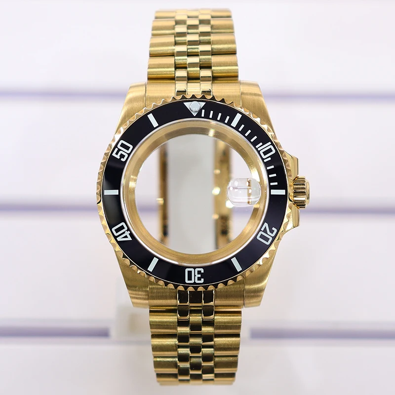 40mm Diver Waterproof Watch Case bands Set Sapphire Glass For SUB Nh35 Nh36 34 Nh70/2824/8215 Movt Jubilee Stainless Steel 20atm
40mm Diver Waterproof Watch Case bands Set Sapphire Glass For SUB Nh35 Nh36 34 Nh70/2824/8215 Movt Jubilee Stainless Steel 20atm