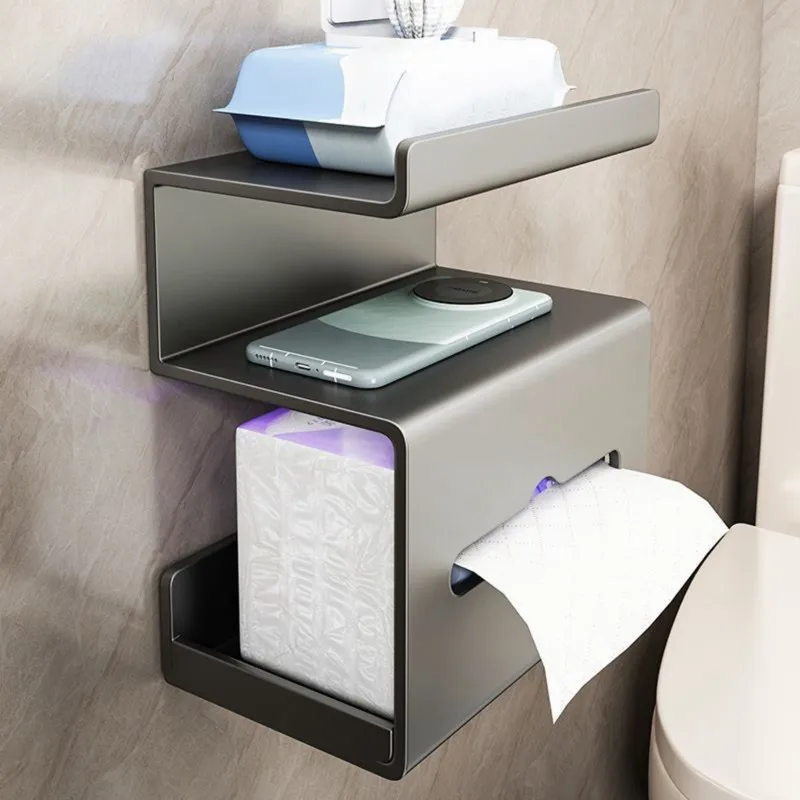 AB41-Plastic Tissue Holder - Wall-Mounted, No-Drill, Multi-Layer For Kitchen & Bathroom
AB41-Plastic Tissue Holder - Wall-Mounted, No-Drill, Multi-Layer For Kitchen & Bathroom