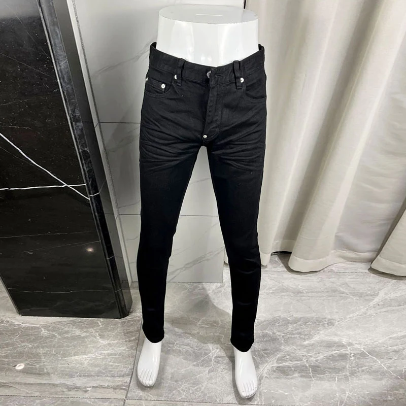 Designer Fashion New Men's Jeans Stretch Slimming Washwater Nostalgic Black Jeans High Street Hip Hop Brand Pants Hombre
Designer Fashion New Men's Jeans Stretch Slimming Washwater Nostalgic Black Jeans High Street Hip Hop Brand Pants Hombre