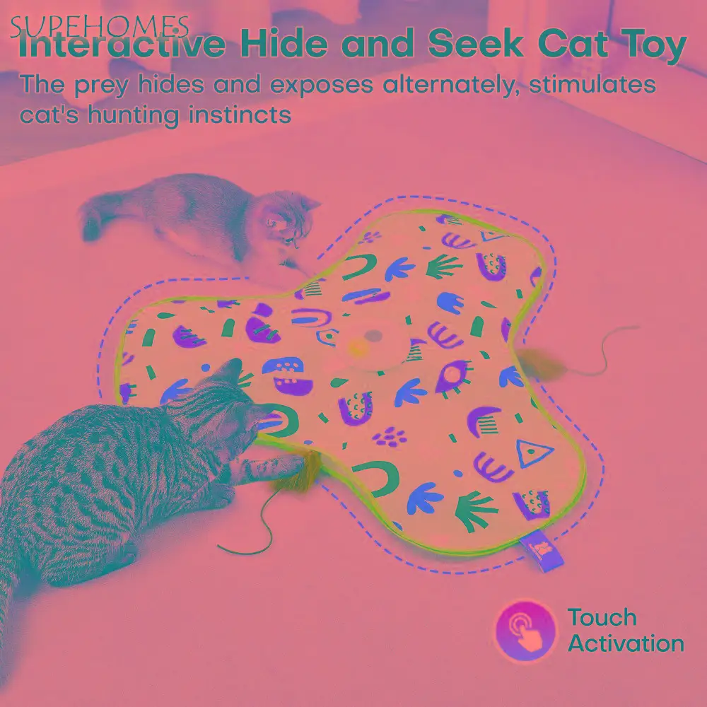Smart Hide and Seek Cat Toy Electric Thermal Sensing Interactive Cat Toys Touch Activated Real Mouse Squeaky Cat Catch Cover
Smart Hide and Seek Cat Toy Electric Thermal Sensing Interactive Cat Toys Touch Activated Real Mouse Squeaky Cat Catch Cover
