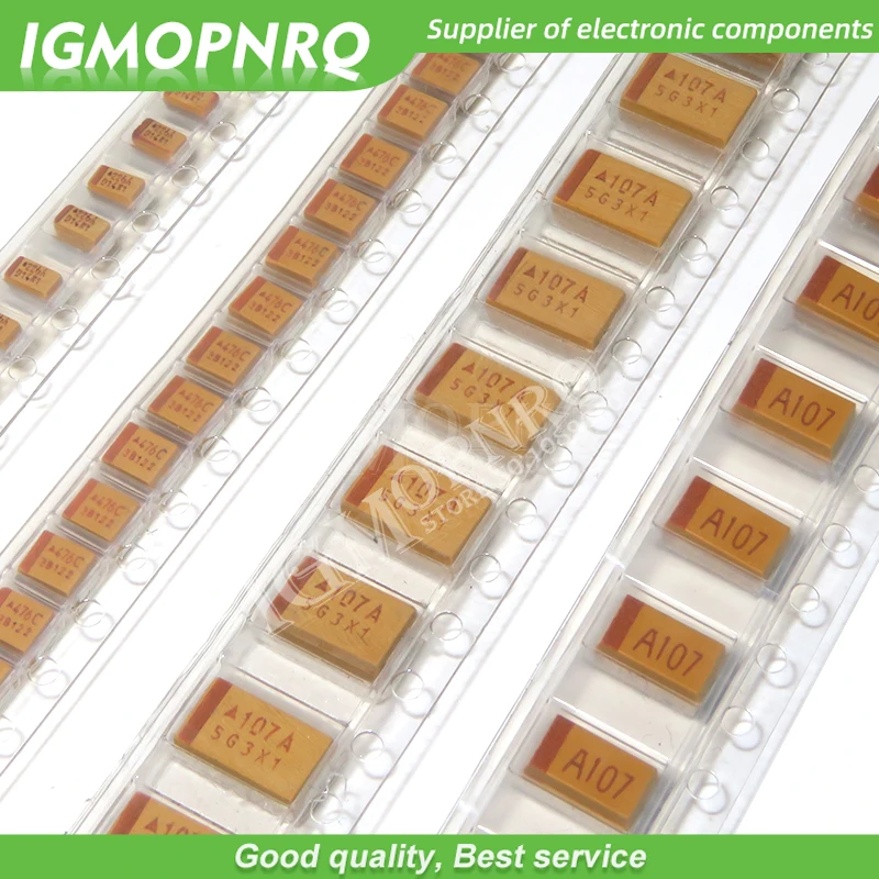 10pcs Tantalum Capacitor A/B/C/D Type 100UF 0.22UF 1UF 4.7UF 10UF 22UF 33UF 47UF 6.3V 10V 16V 25V 35V 50V 3216 3528 6032 7343
10pcs Tantalum Capacitor A/B/C/D Type 100UF 0.22UF 1UF 4.7UF 10UF 22UF 33UF 47UF 6.3V 10V 16V 25V 35V 50V 3216 3528 6032 7343