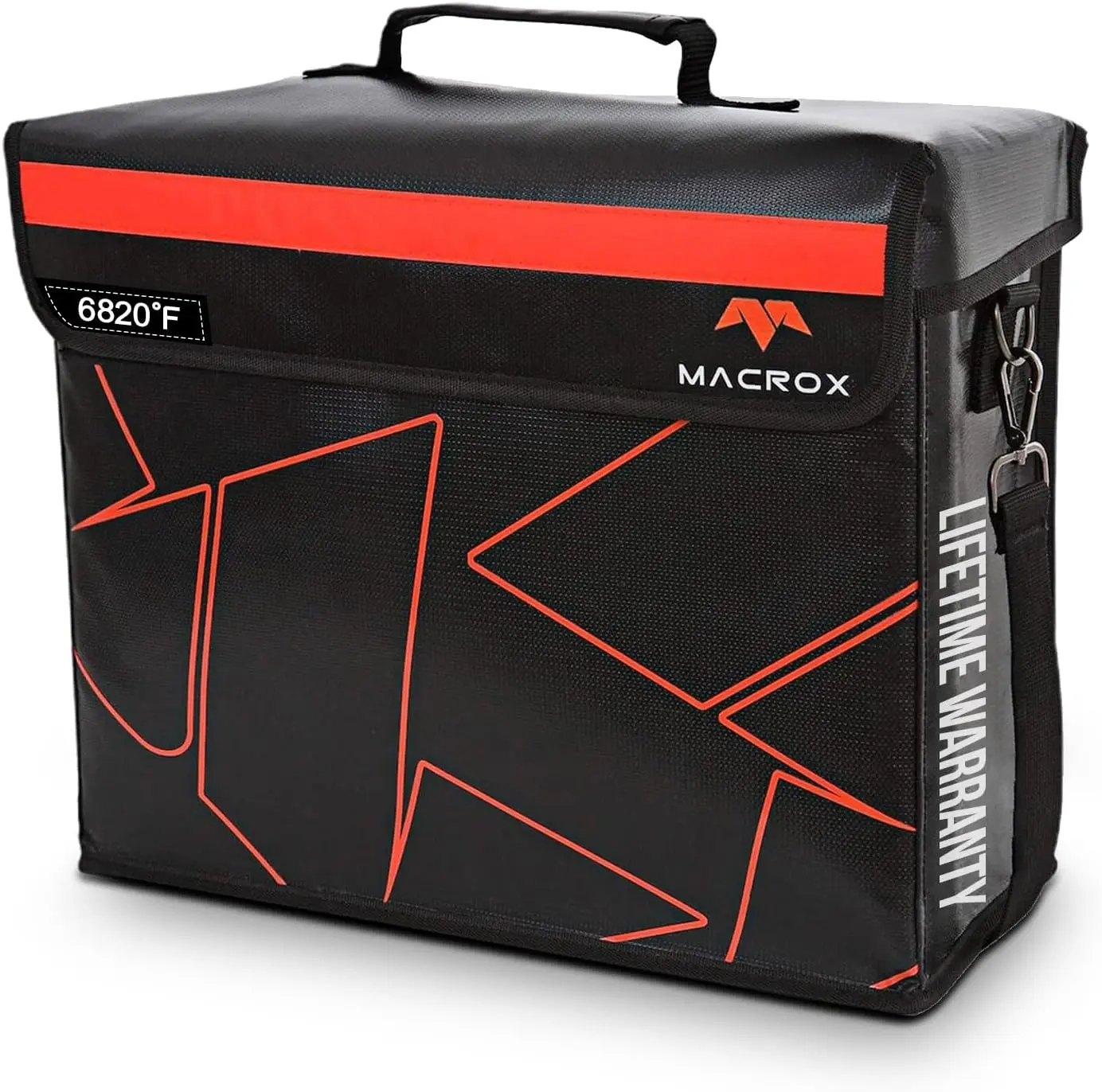 Fireproof Waterproof Document Bag with Lock, 6200℉ Insulated, Enclosed Flap Design, Heavy Duty Fire Safe for Documents, Files &
Fireproof Waterproof Document Bag with Lock, 6200℉ Insulated, Enclosed Flap Design, Heavy Duty Fire Safe for Documents, Files &
