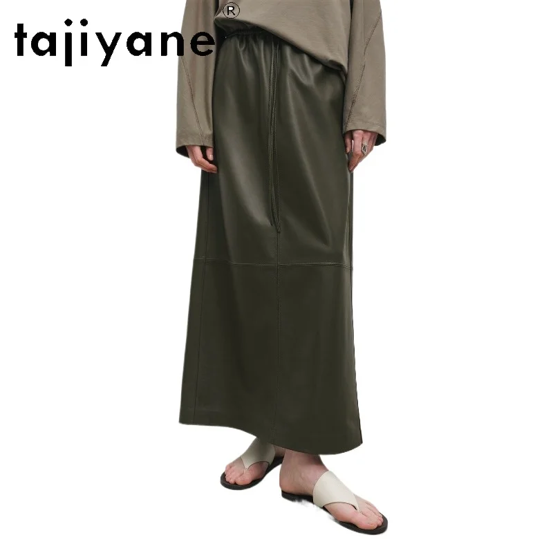 TAJIYANE 100% Натуральная овечья кожа, длинная женская юбка, стильная, с эластичной талией, прямая, с разрезом сзади, фасон «зонтик», весенняя коллекция 2026
TAJIYANE 100% Натуральная овечья кожа, длинная женская юбка, стильная, с эластичной талией, прямая, с разрезом сзади, фасон «зонтик», весенняя коллекция 2026