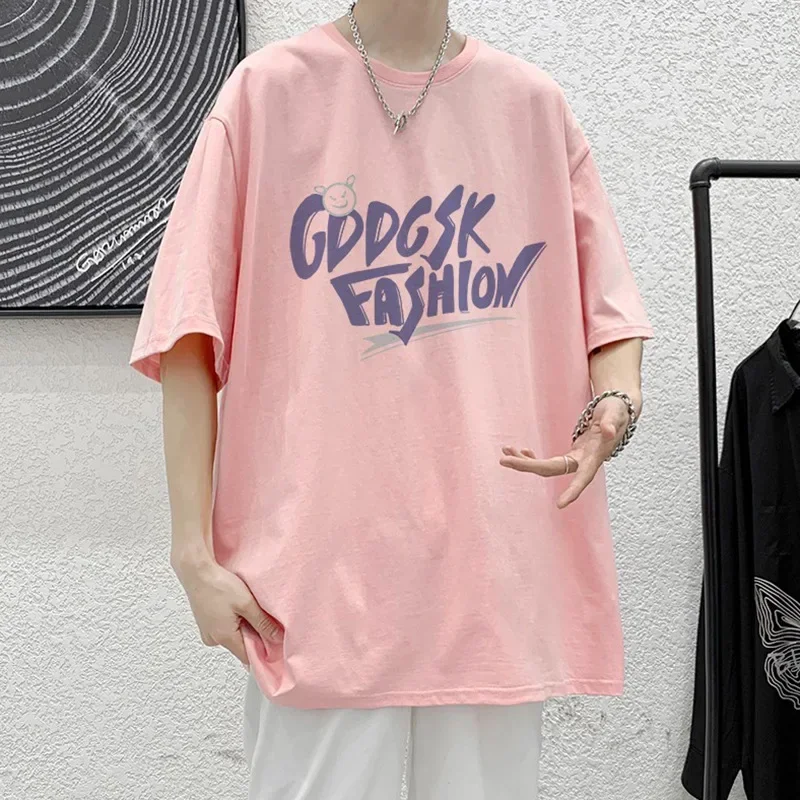 Korean Style Men's Clothing Oversized T-shirt Loose Tops Tshirts For Clothing Casual Pattern Short Sleeve Tees Streetwear Shirts
Korean Style Men's Clothing Oversized T-shirt Loose Tops Tshirts For Clothing Casual Pattern Short Sleeve Tees Streetwear Shirts