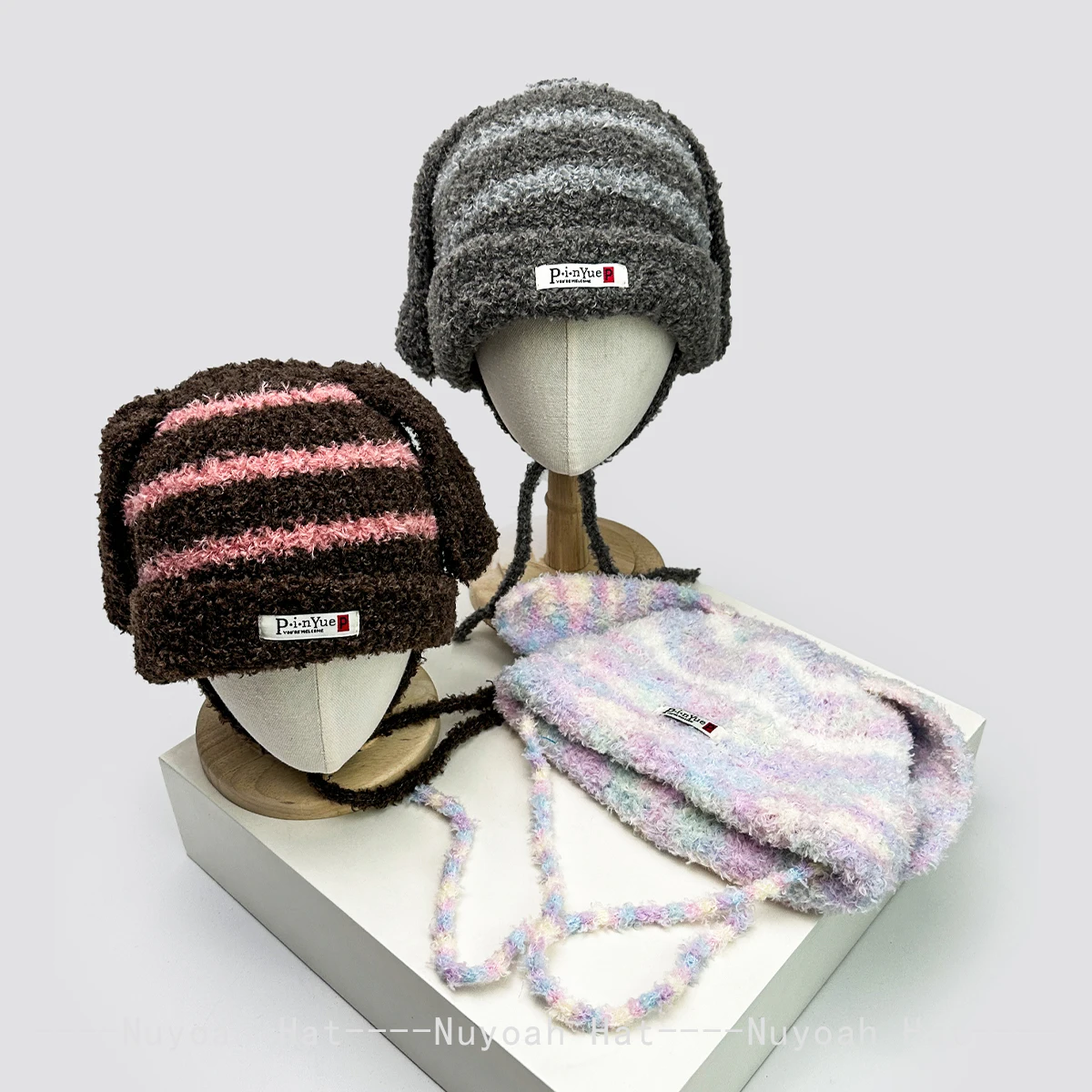 New Women Striped Rabbit Ears Patch Letters Wool Knitted Hats Warm Outdoor Fashion Color Block Beanies Casual Versatile Sweet 
New Women Striped Rabbit Ears Patch Letters Wool Knitted Hats Warm Outdoor Fashion Color Block Beanies Casual Versatile Sweet