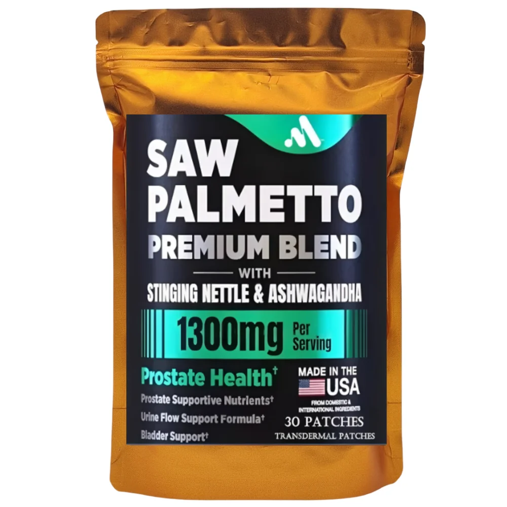 Pure Saw Palmetto Extract Patches - Stinging Nettle, Ashwagandha, Transdermal Patches Relief of Bladder and Urinary System
Pure Saw Palmetto Extract Patches - Stinging Nettle, Ashwagandha, Transdermal Patches Relief of Bladder and Urinary System