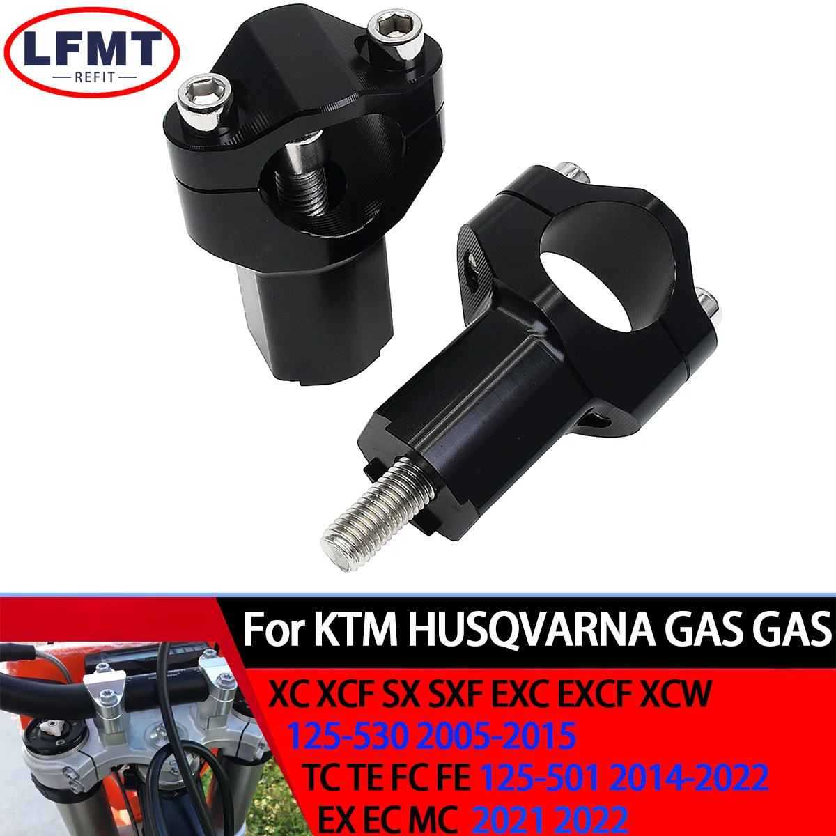 Motorcycle 11/8" 28MM Handlebar Risers Bar Mount Clamp For KTM 690-1290 Enduro/R Super Adventure R/S 2008-2022 EXC SXF Motocross
Motorcycle 11/8" 28MM Handlebar Risers Bar Mount Clamp For KTM 690-1290 Enduro/R Super Adventure R/S 2008-2022 EXC SXF Motocross