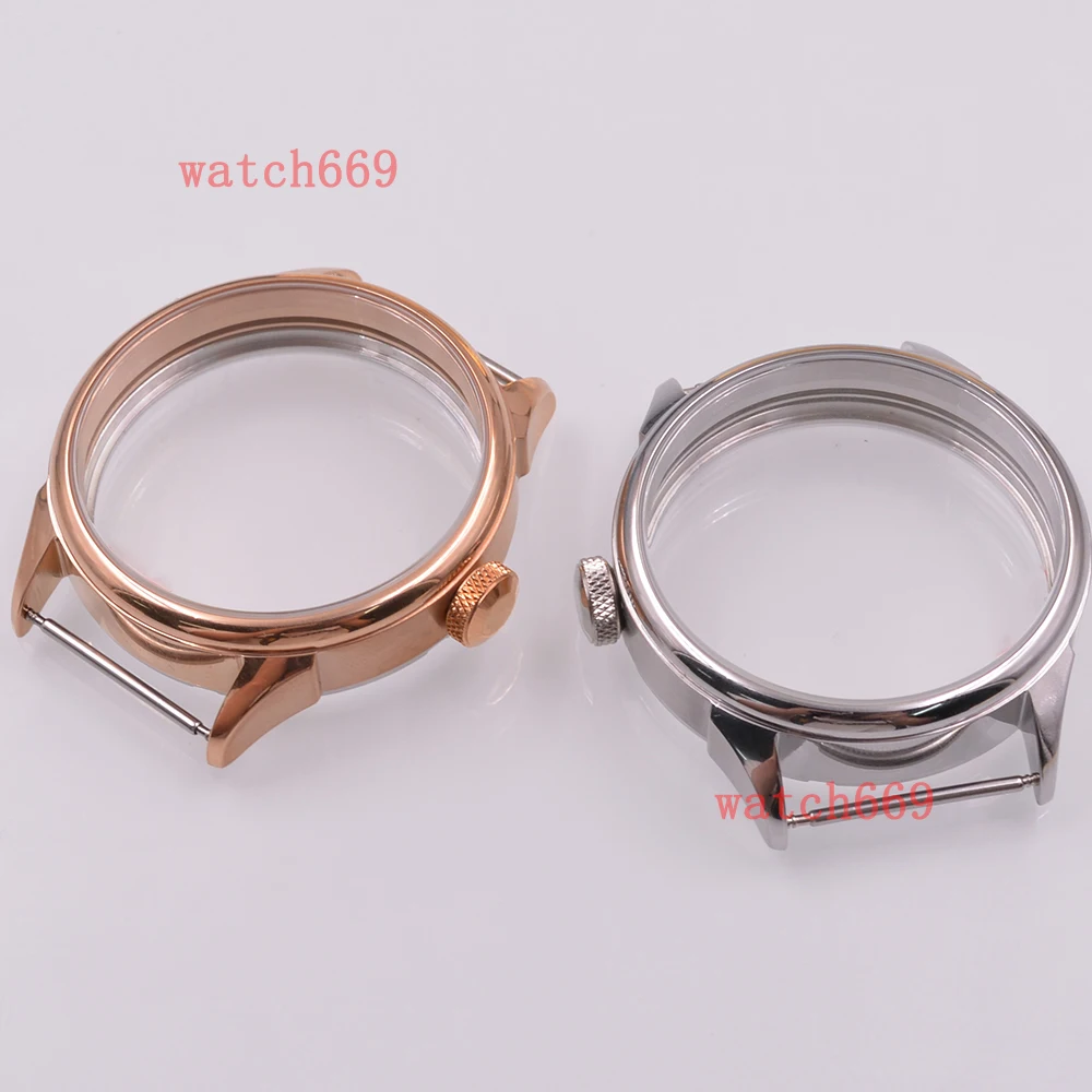 42 мм серебряный медный минеральный стеклянный корпус для часов Корпус из нержавеющей стали 316L подходит для механизма Seagull ST36 ETA 6497 6498
42 мм серебряный медный минеральный стеклянный корпус для часов Корпус из нержавеющей стали 316L подходит для механизма Seagull ST36 ETA 6497 6498