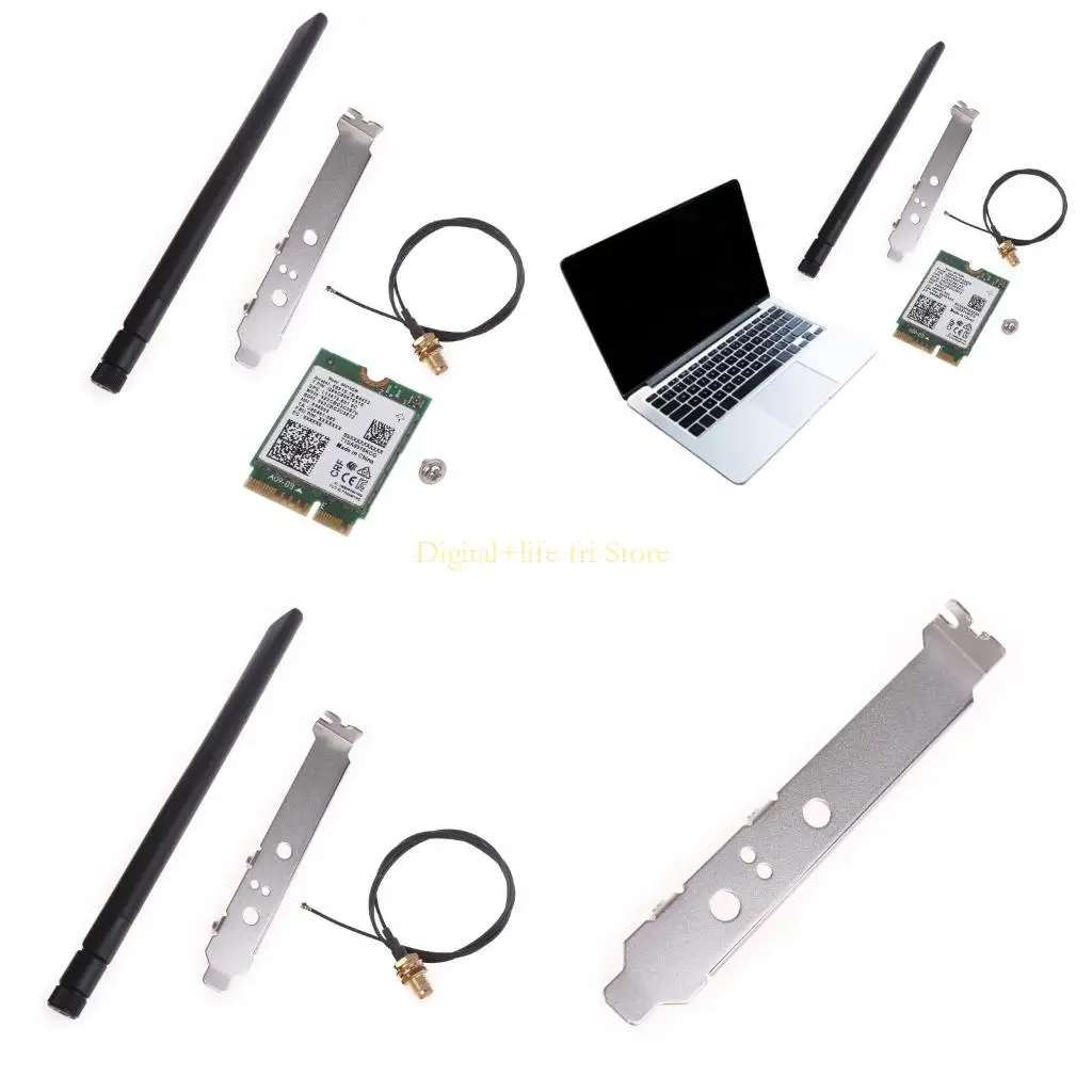 E06D 9461NGW Dual Band WiFi Card 802.11ac Wireless AC M.2 E CNVI WiFi Card Adapter BT 5.0 for Windows
E06D 9461NGW Dual Band WiFi Card 802.11ac Wireless AC M.2 E CNVI WiFi Card Adapter BT 5.0 for Windows