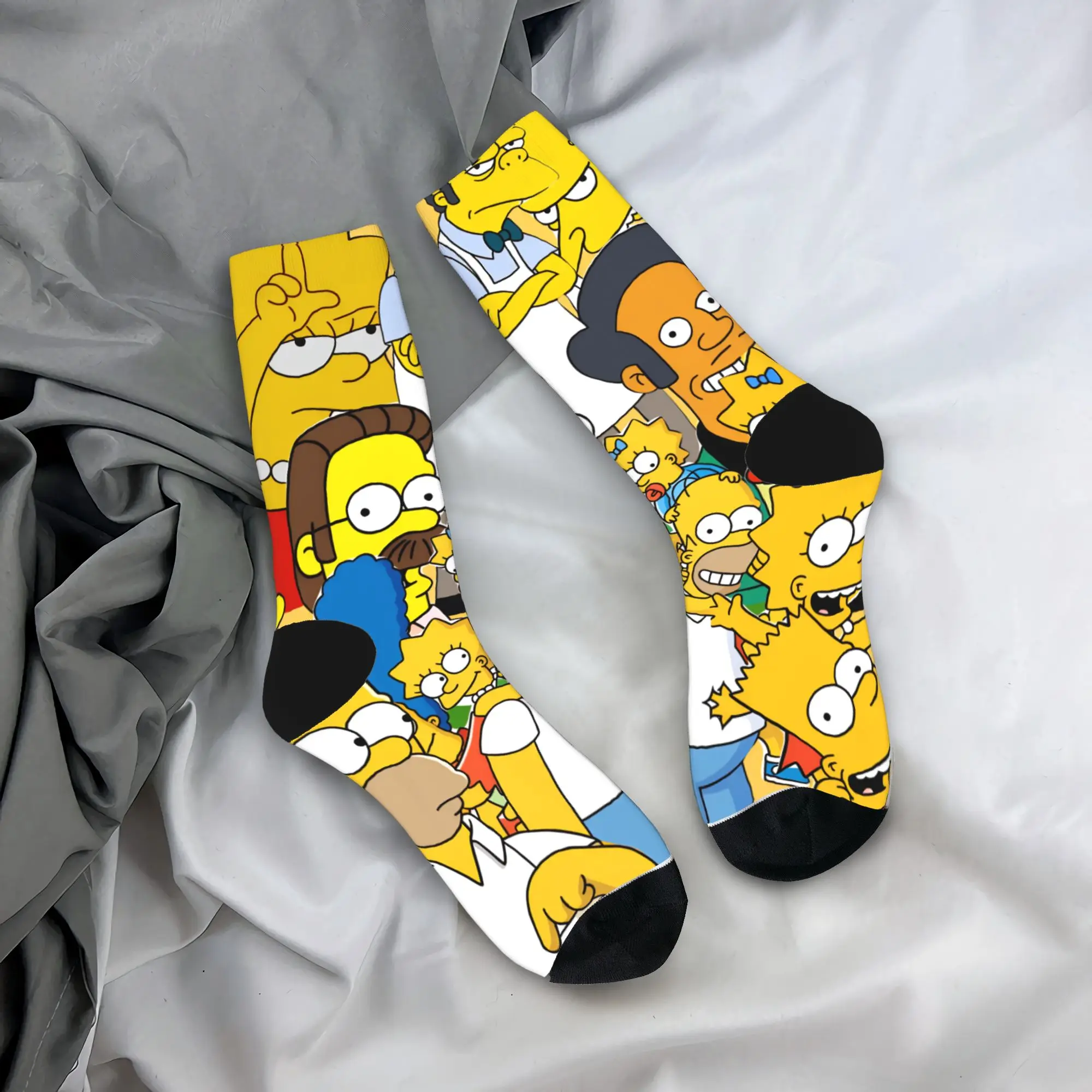 Women Men Socks Funny S-Simpsons Characters Chaos Collage Stockings Autumn Comfortable Socks Graphic Outdoor Non-Slip Socks
Women Men Socks Funny S-Simpsons Characters Chaos Collage Stockings Autumn Comfortable Socks Graphic Outdoor Non-Slip Socks