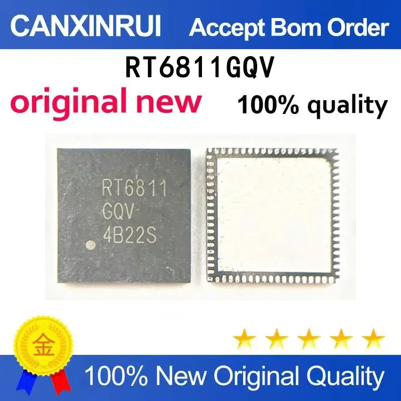 (5-100 pieces)Brand new original RT6811GQV RT6811 QFN76 package in stock
(5-100 pieces)Brand new original RT6811GQV RT6811 QFN76 package in stock