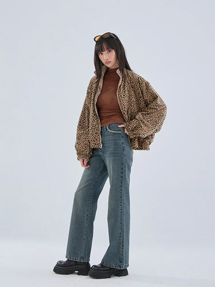 QUEENOP Новинка осенне-зимнего сезона: Женское двустороннее пальто с леопардовым принтом, повседневное, приталенное, укороченное, размер L
QUEENOP Новинка осенне-зимнего сезона: Женское двустороннее пальто с леопардовым принтом, повседневное, приталенное, укороченное, размер L