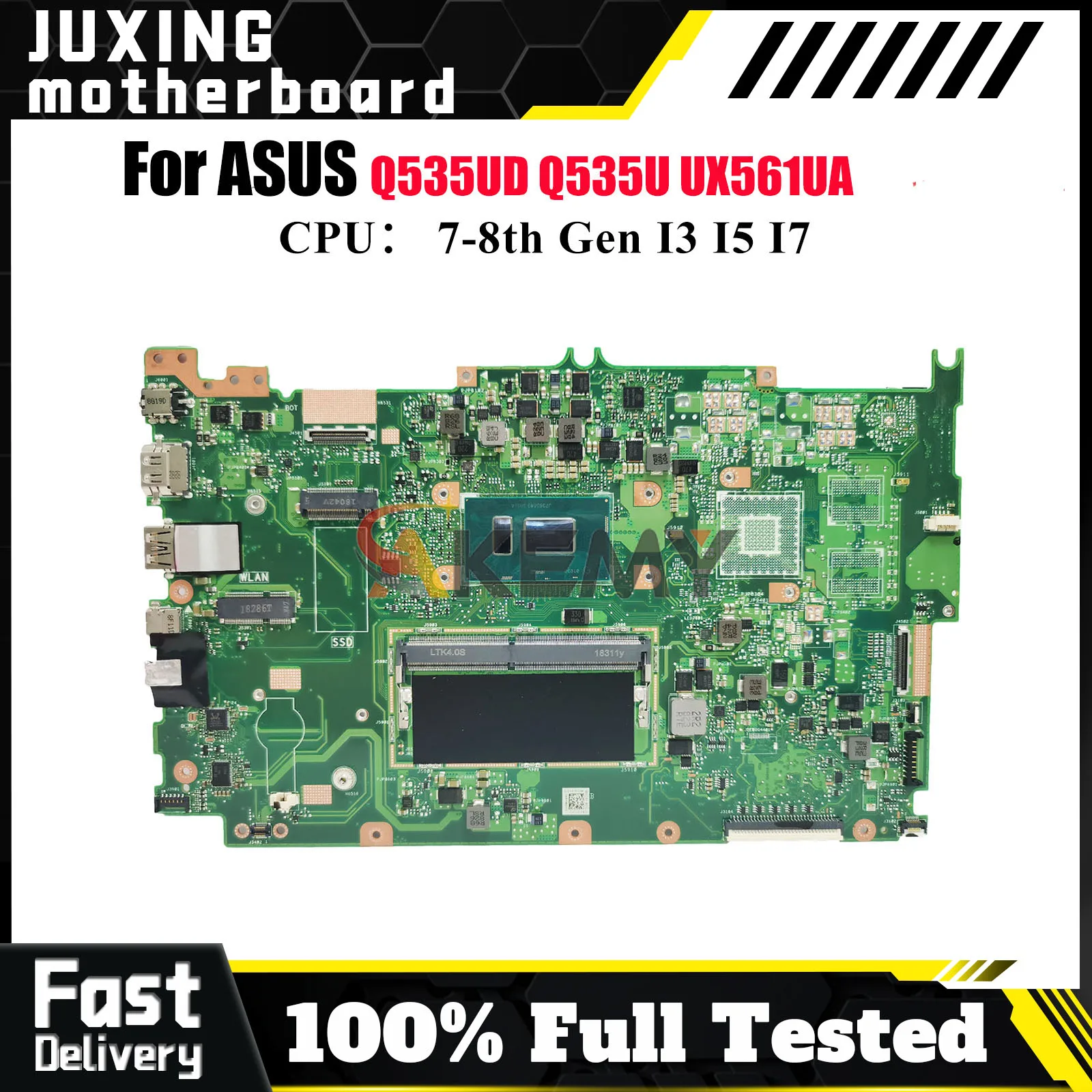 UX561UA Laptop Motherboard For ASUS ZenBook Q535UD Q535U UX561UA UX561UD UX561U Mainboard With I3 I5 I7 CPU 100% tests OK stk
UX561UA Laptop Motherboard For ASUS ZenBook Q535UD Q535U UX561UA UX561UD UX561U Mainboard With I3 I5 I7 CPU 100% tests OK stk