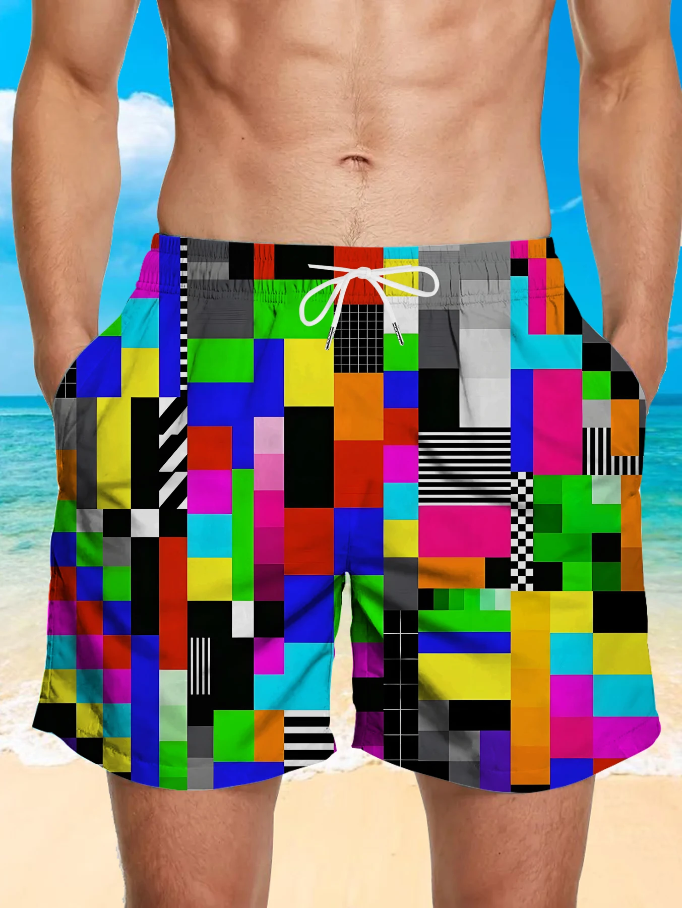 Abstract Full Print Beach Shorts Men Digital Printed Quick Dry Polyester Bottoms
Abstract Full Print Beach Shorts Men Digital Printed Quick Dry Polyester Bottoms
