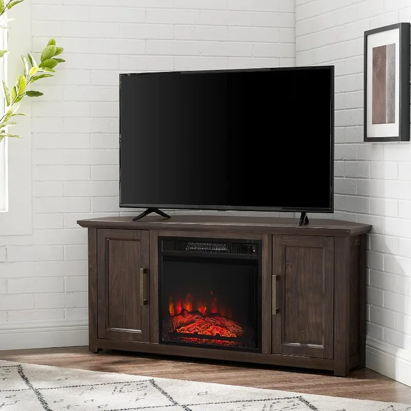Corner TV cabinet with electric fireplace, suitable for living room, bedroom, easy to assemble tv stand living room furniture
Corner TV cabinet with electric fireplace, suitable for living room, bedroom, easy to assemble tv stand living room furniture