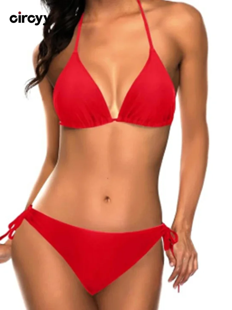Circyy Backless Swimsuit Women Split Swimsuit Spice Girl Sexy Bikini Set Lace Up Black Thong Summer 2025 New Female Bathing Suit
Circyy Backless Swimsuit Women Split Swimsuit Spice Girl Sexy Bikini Set Lace Up Black Thong Summer 2025 New Female Bathing Suit
