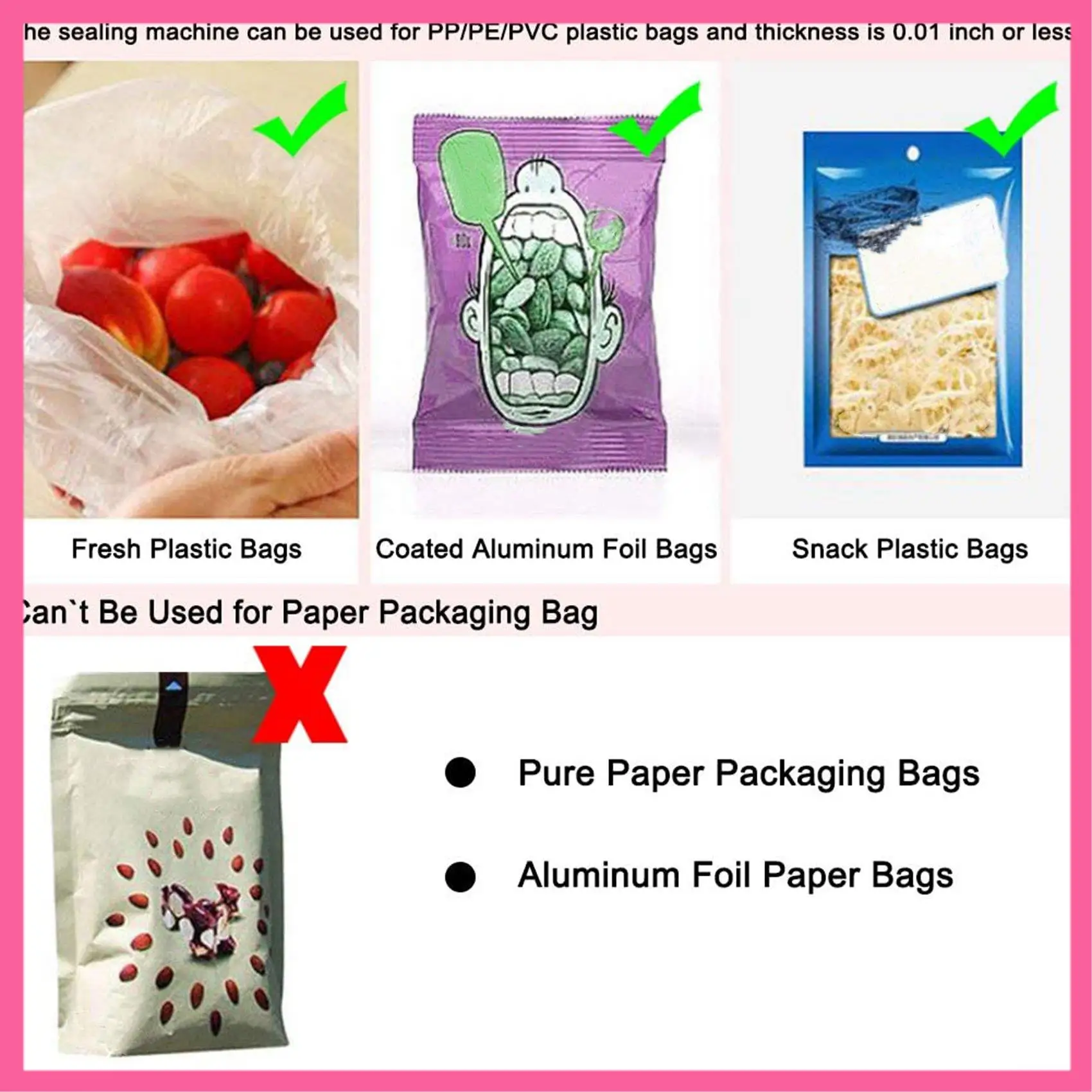 ABNM Portable Mini Sealing Machine Household Plastic Bag Sealing Machine Snacks Hand Piezoelectric Heat Sealing Machine
ABNM Portable Mini Sealing Machine Household Plastic Bag Sealing Machine Snacks Hand Piezoelectric Heat Sealing Machine