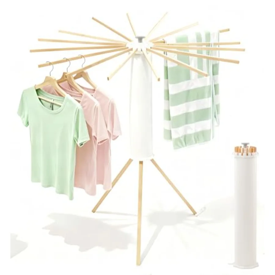 Tripod Clothes Drying Rack, Garment Rack Portable and Foldable Space Saving Laundry Drying Rack - Drying Rack Clothing Floor Fo
Tripod Clothes Drying Rack, Garment Rack Portable and Foldable Space Saving Laundry Drying Rack - Drying Rack Clothing Floor Fo