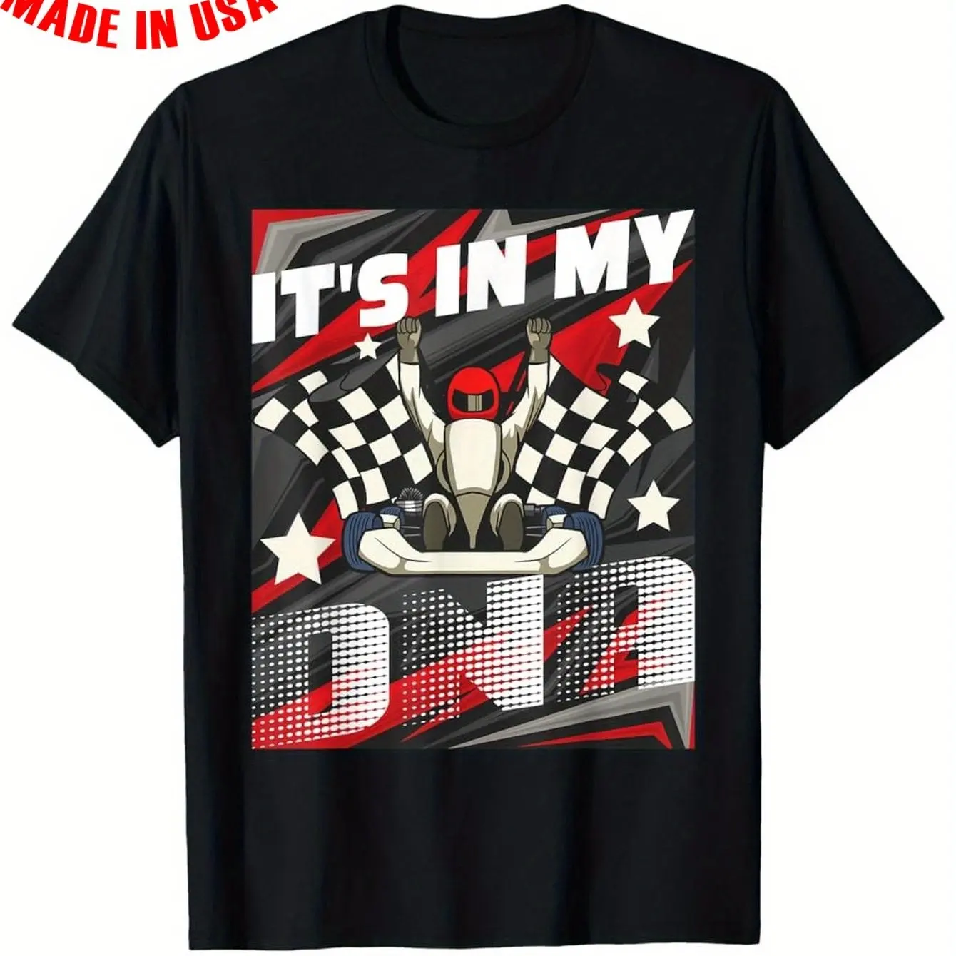 Retro Style Kart Racing Pattern T-Shirt 100% Cotton Crew Neck T-Shirt Regular Version Short Sleeves
Retro Style Kart Racing Pattern T-Shirt 100% Cotton Crew Neck T-Shirt Regular Version Short Sleeves