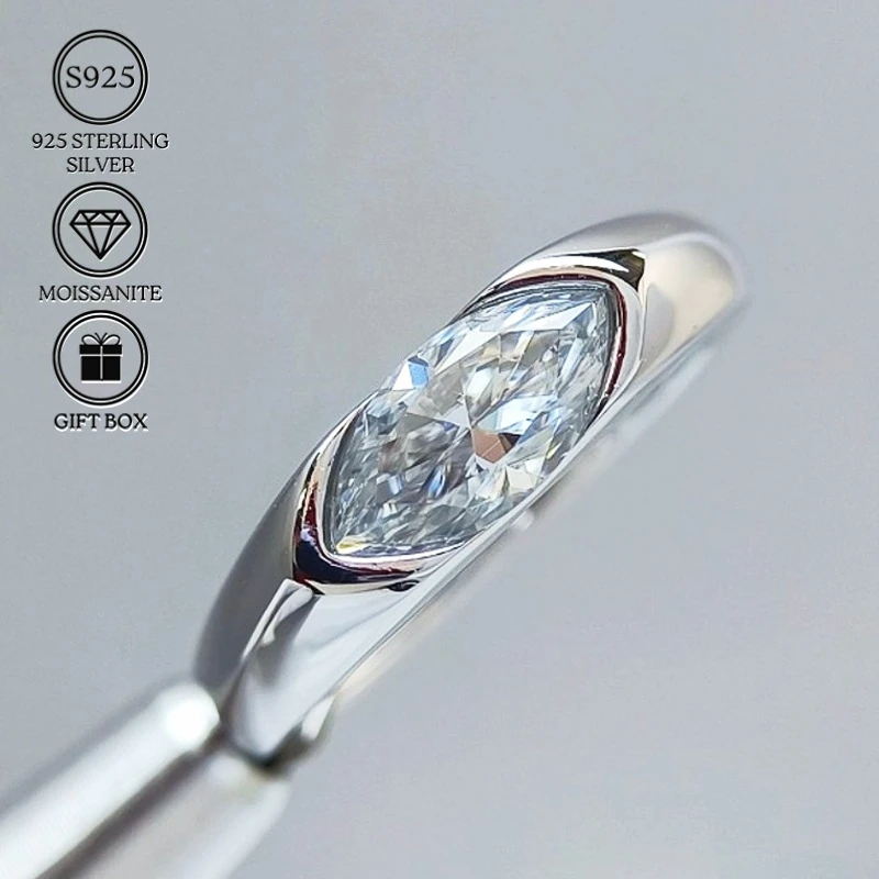 1pc 1Carat S925 Silver Moissanite Ring, with A Unique Style, Brings Unparalleled Surprises on Birthdays and Anniversaries.
1pc 1Carat S925 Silver Moissanite Ring, with A Unique Style, Brings Unparalleled Surprises on Birthdays and Anniversaries.