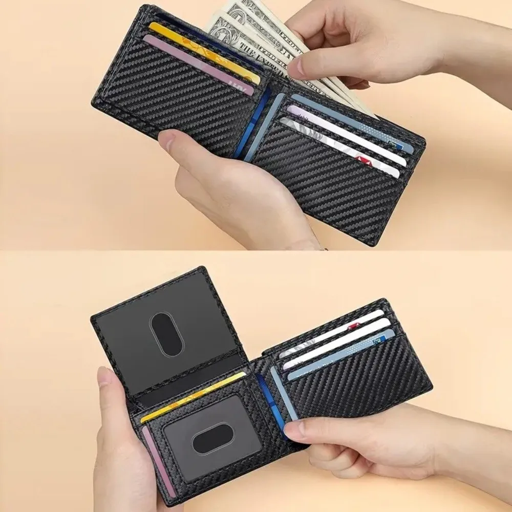 New Carbon Fiber Multi-Card Men Wallet 14 Cards RFID RFID Blocking Wallet Slim Large Capacity Leather Wallet Daily Use
New Carbon Fiber Multi-Card Men Wallet 14 Cards RFID RFID Blocking Wallet Slim Large Capacity Leather Wallet Daily Use