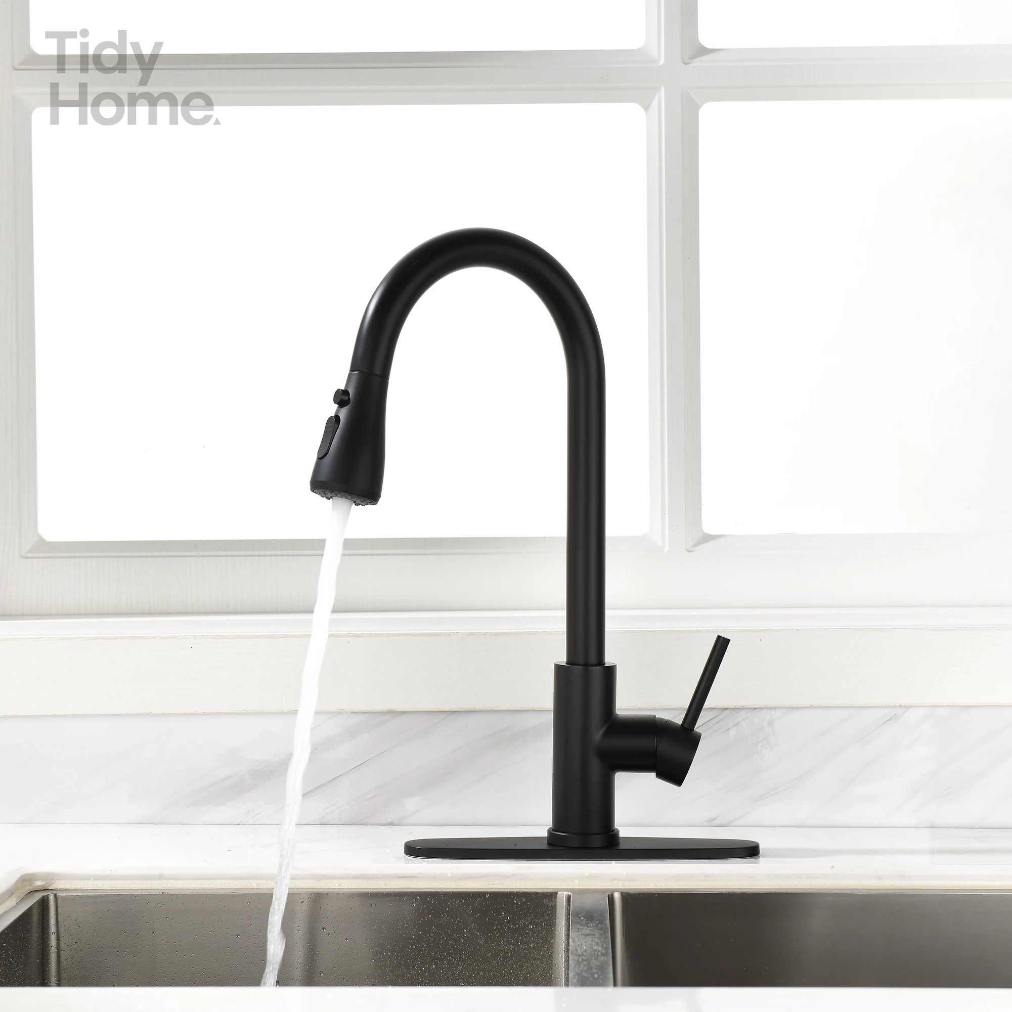 Kitchen Faucet, Kitchen Faucets with Pull Down Sprayer Commercial Stainless Steel Single Handle Single Hole Kitchen Sink Faucet
Kitchen Faucet, Kitchen Faucets with Pull Down Sprayer Commercial Stainless Steel Single Handle Single Hole Kitchen Sink Faucet