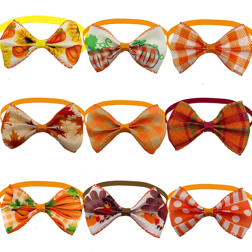 30/50pcs Thanksgiving Style Dog Bow Ties Turkey Pumpkin Pattern Grooming Products Pet Dog Bow Tie Dog Accessories
30/50pcs Thanksgiving Style Dog Bow Ties Turkey Pumpkin Pattern Grooming Products Pet Dog Bow Tie Dog Accessories