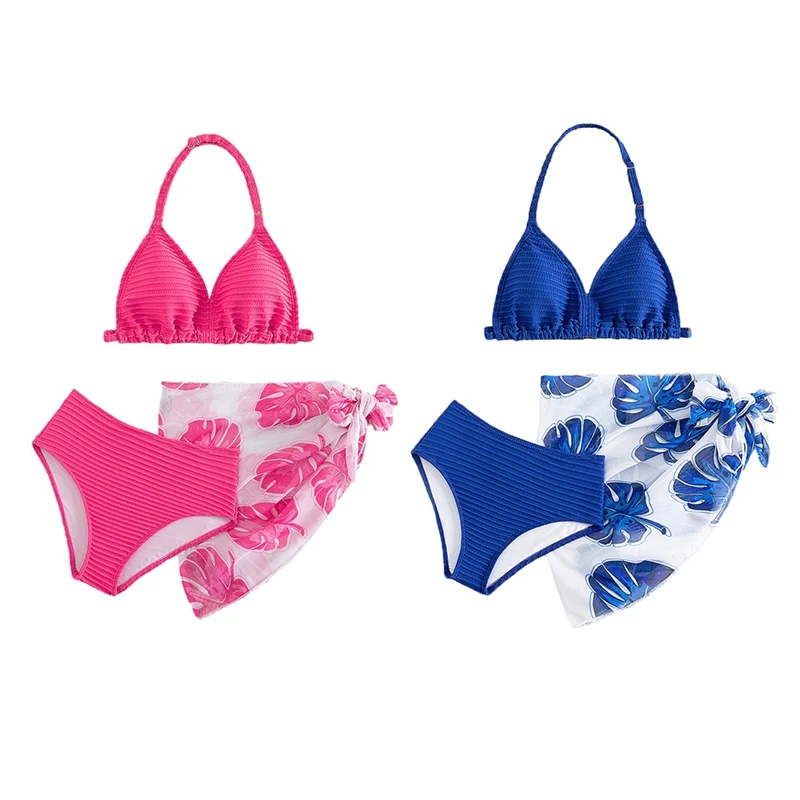 Children Girls Swimsuit 8-11 Years Outdoor Swimwear Bathing Suit 3pack Frond Leaves Printed Bikini Sets
Children Girls Swimsuit 8-11 Years Outdoor Swimwear Bathing Suit 3pack Frond Leaves Printed Bikini Sets