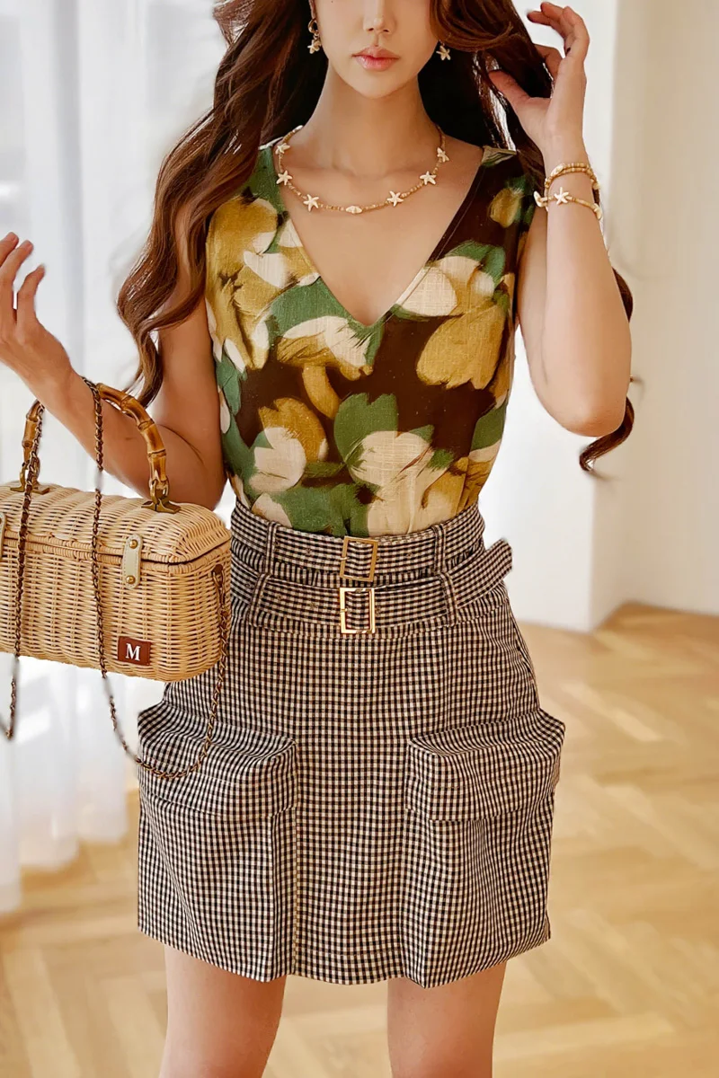 Summer Print Tank Women's Top Vest Spaghetti Strap+Wide-Leg Pants Separately Camisole Y2K 2025 New DABUWAWA DM2BVS006
Summer Print Tank Women's Top Vest Spaghetti Strap+Wide-Leg Pants Separately Camisole Y2K 2025 New DABUWAWA DM2BVS006
