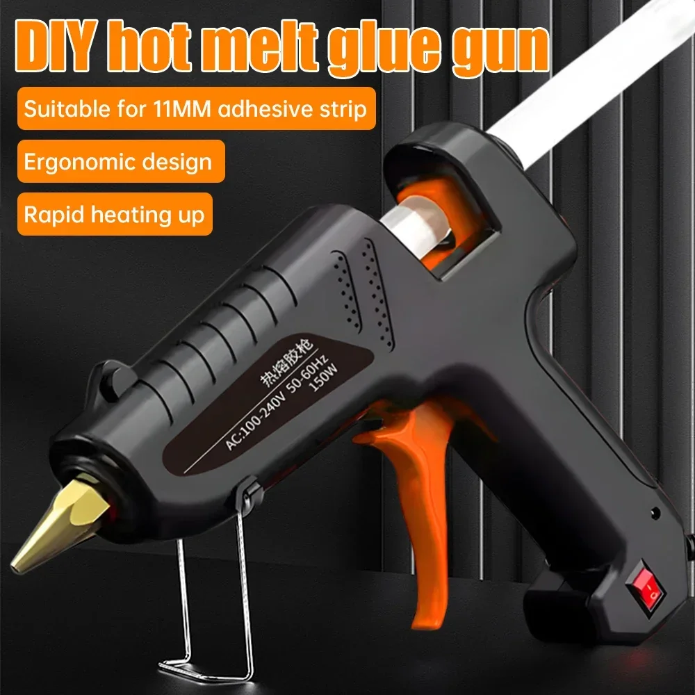 150W Hot Melt Glue Gun 11mm Glue Sticks Industrial Guns Heat Temperature Thermo Electric Repair Tool DIY Electrothermal Glue Gun
150W Hot Melt Glue Gun 11mm Glue Sticks Industrial Guns Heat Temperature Thermo Electric Repair Tool DIY Electrothermal Glue Gun