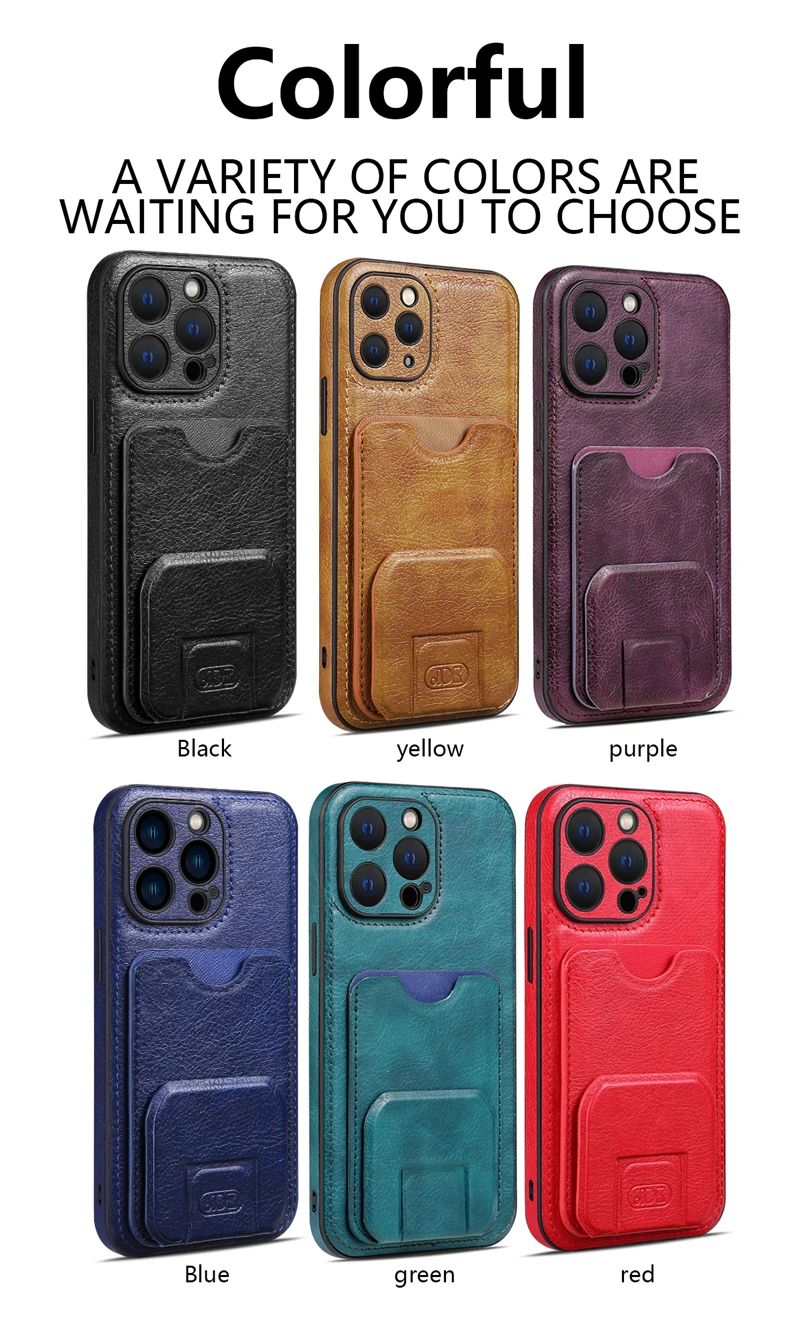 Luxury Leather Wallet Card Slot Phone Case For iPhone 15 14 Plus 13 12 11 Pro Max X XR XS Max Fine Hole Lens Holder Back Cover
Luxury Leather Wallet Card Slot Phone Case For iPhone 15 14 Plus 13 12 11 Pro Max X XR XS Max Fine Hole Lens Holder Back Cover