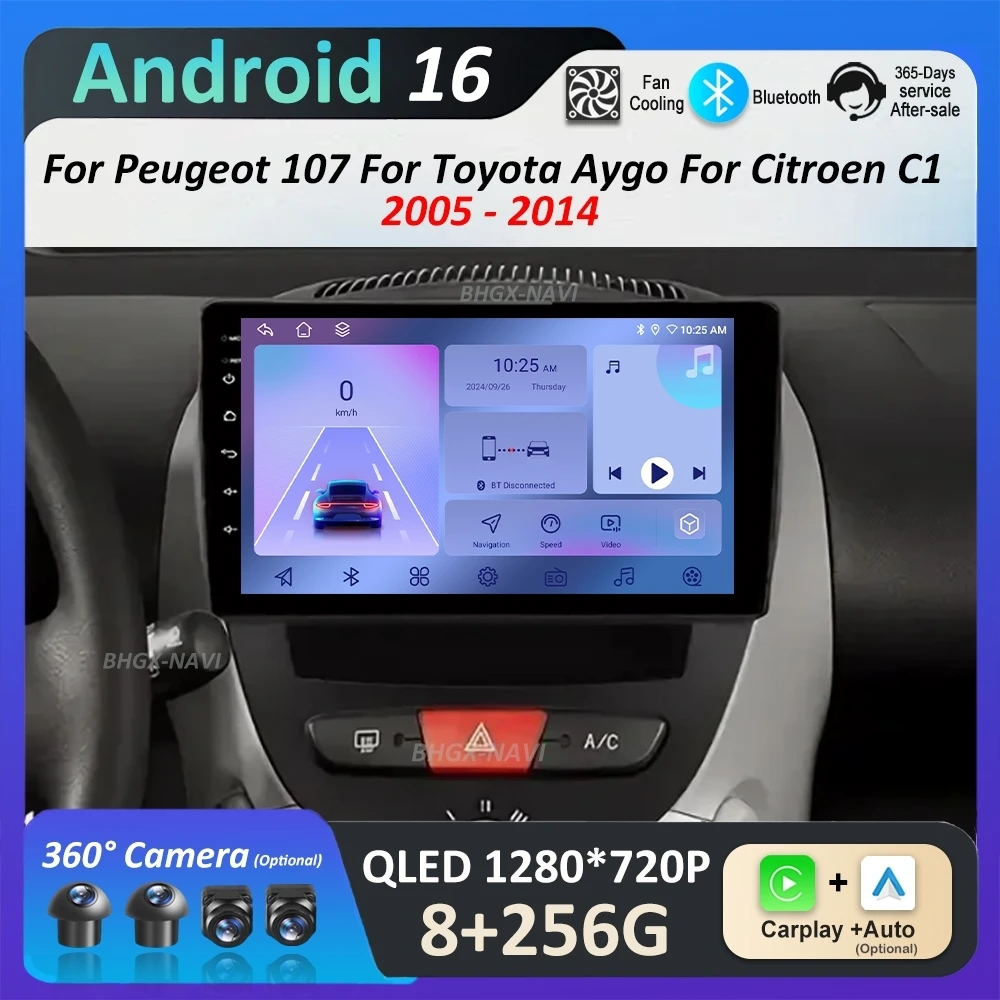 Car Radio Multimedia Player Android 16 for Peugeot 107 for Toyota Aygo for Citroen C1 2005 - 2014 2.5D Screen GPS Navi WiFi BT
Car Radio Multimedia Player Android 16 for Peugeot 107 for Toyota Aygo for Citroen C1 2005 - 2014 2.5D Screen GPS Navi WiFi BT