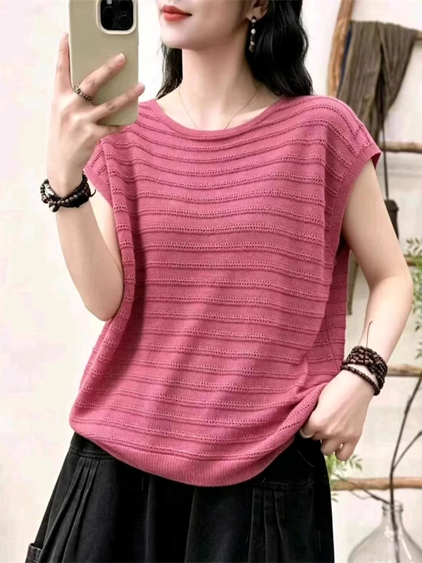 Fashionable Korean Style Bamboo Cotton Striped Short Sleeve T-Shirt Women Summer Large Size Thin Belly Covering Anti-Aging Be...
Fashionable Korean Style Bamboo Cotton Striped Short Sleeve T-Shirt Women Summer Large Size Thin Belly Covering Anti-Aging Be...