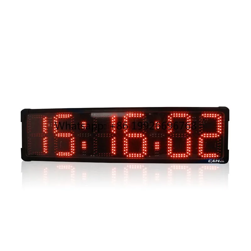 Double-side 8'' 6 Digits Big Size Clock LED Marathon Timer With Control Countdown Wall Clock Big Clock
Double-side 8'' 6 Digits Big Size Clock LED Marathon Timer With Control Countdown Wall Clock Big Clock