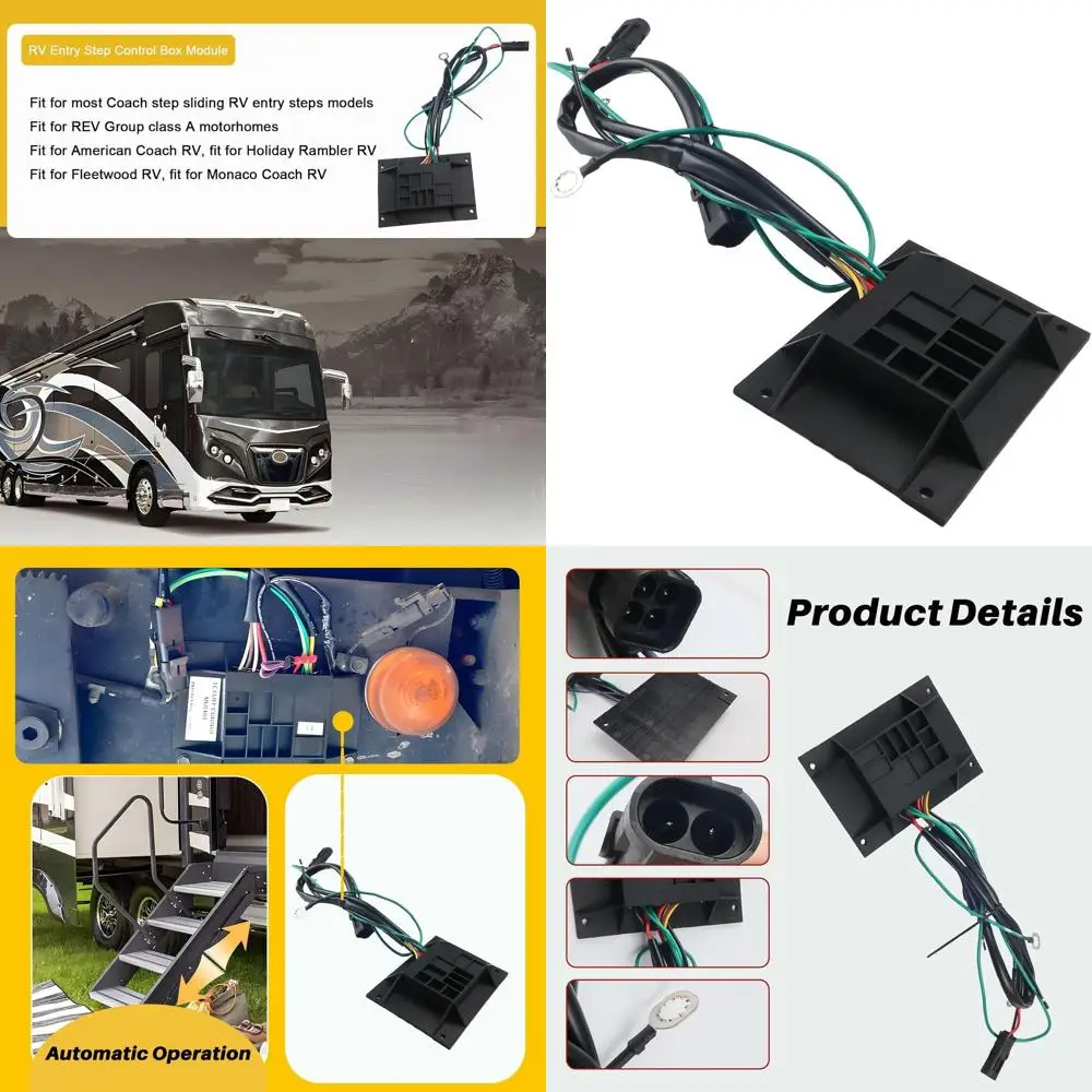 301702 RV Entry Step Controller Module/Brain Fit for Lippert Kwikee RV Coach Steps Stromberg Carlson Sliding Operation, Replace#