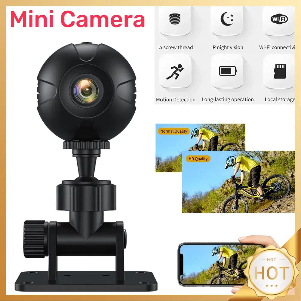 Mini Camera Surveillance Camera HD Night Vision WiFi Wireless Camera PIR Motion Detection for Home Security
Mini Camera Surveillance Camera HD Night Vision WiFi Wireless Camera PIR Motion Detection for Home Security