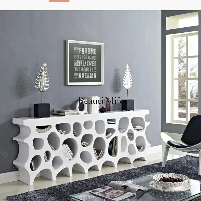 Nordic Entryway Bar Cabinet Modern Simple Honeycomb Bookshelf Hallway Decorative Display Bookcase Light Luxury
Nordic Entryway Bar Cabinet Modern Simple Honeycomb Bookshelf Hallway Decorative Display Bookcase Light Luxury