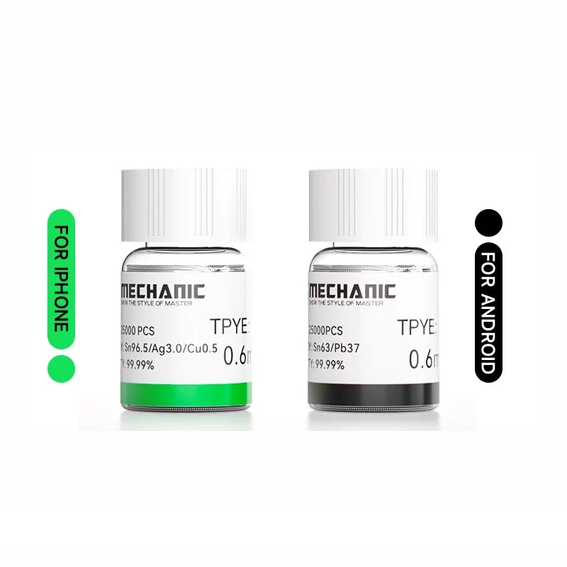 Lead tin balls lead-free tin beads solder balls middle layer BGA chips solder mesh 25000 solder beads
Lead tin balls lead-free tin beads solder balls middle layer BGA chips solder mesh 25000 solder beads