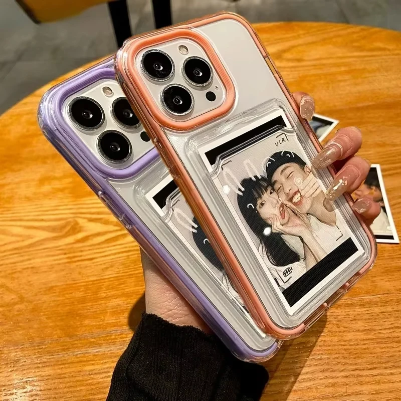 3 in 1 Transparent Card Slot Bag Holder Case For iPhone 16 11 13 12 14 15 Pro Max XR XS X 7 8 Plus SE Clear Wallet Soft Cover
3 in 1 Transparent Card Slot Bag Holder Case For iPhone 16 11 13 12 14 15 Pro Max XR XS X 7 8 Plus SE Clear Wallet Soft Cover