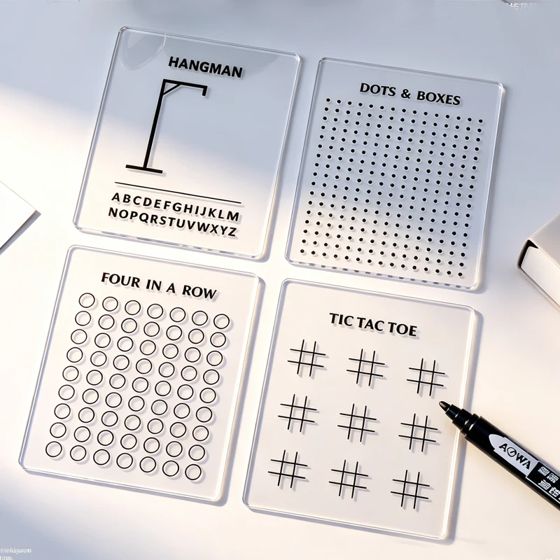 4PCS Reusable Travel Board Game Set, Removable Word Rating Game Boards, Portable Travel Games for Car Trip Home Family
4PCS Reusable Travel Board Game Set, Removable Word Rating Game Boards, Portable Travel Games for Car Trip Home Family