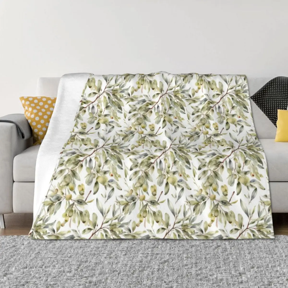 Watercolor Olive Branch Pattern Throw Blanket Camping Decorative Sofa Thermal Polar Blankets
Watercolor Olive Branch Pattern Throw Blanket Camping Decorative Sofa Thermal Polar Blankets