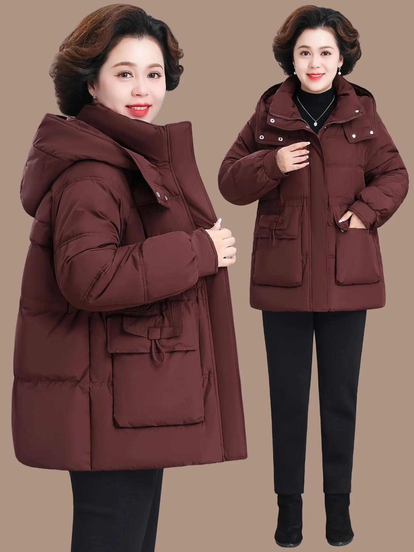 Модная зимняя куртка для женщин с большими карманами, стеганое хлопковое пальто, повседневное, ветрозащитное и теплое, для женщин среднего и старшего возраста.
Модная зимняя куртка для женщин с большими карманами, стеганое хлопковое пальто, повседневное, ветрозащитное и теплое, для женщин среднего и старшего возраста.