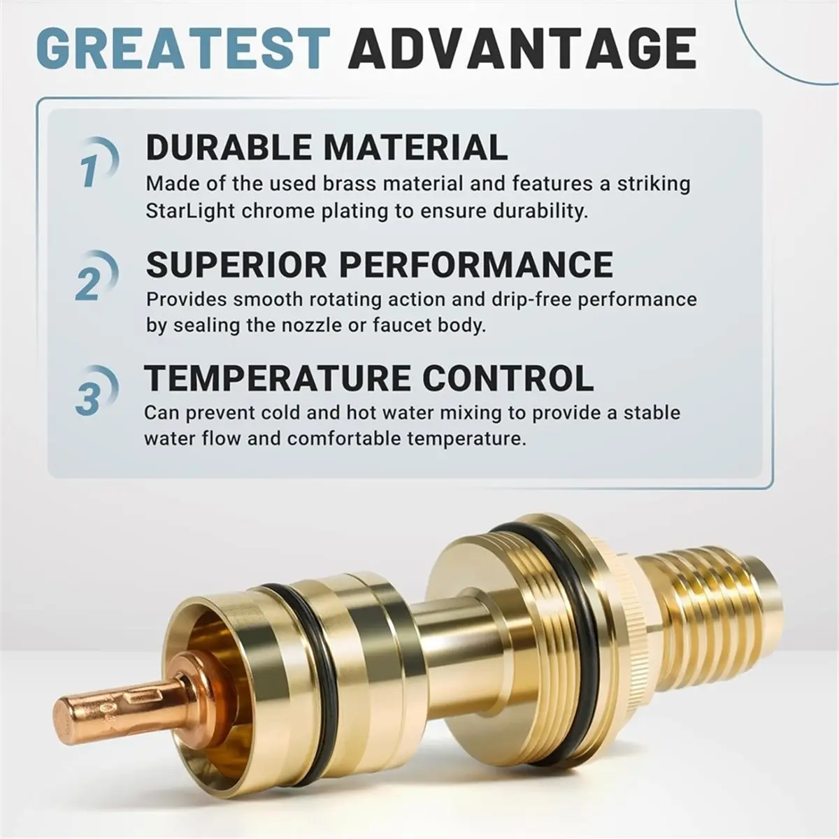 Light Weight Fit for Thermostatic Valve 47582000 , 3/4" Thermo- Fit for GrohTemp 34902 Grotherm 34908, 34124
Light Weight Fit for Thermostatic Valve 47582000 , 3/4" Thermo- Fit for GrohTemp 34902 Grotherm 34908, 34124