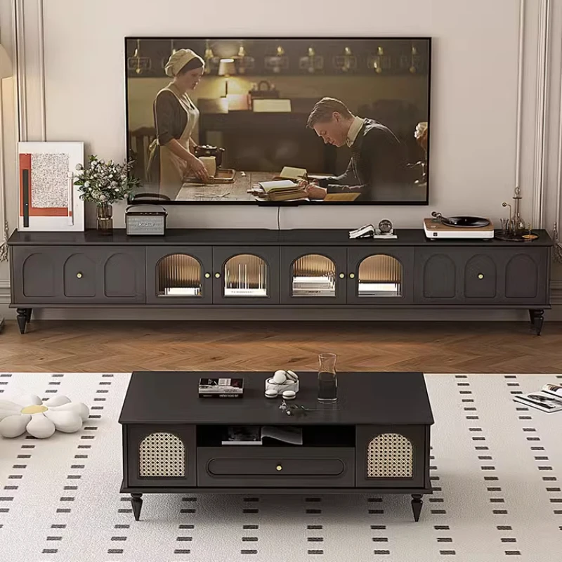 Finished floor-to-ceiling TV cabinet design sense, living room high feet, legs, narrow sides, ancient style in TV cabinet
Finished floor-to-ceiling TV cabinet design sense, living room high feet, legs, narrow sides, ancient style in TV cabinet