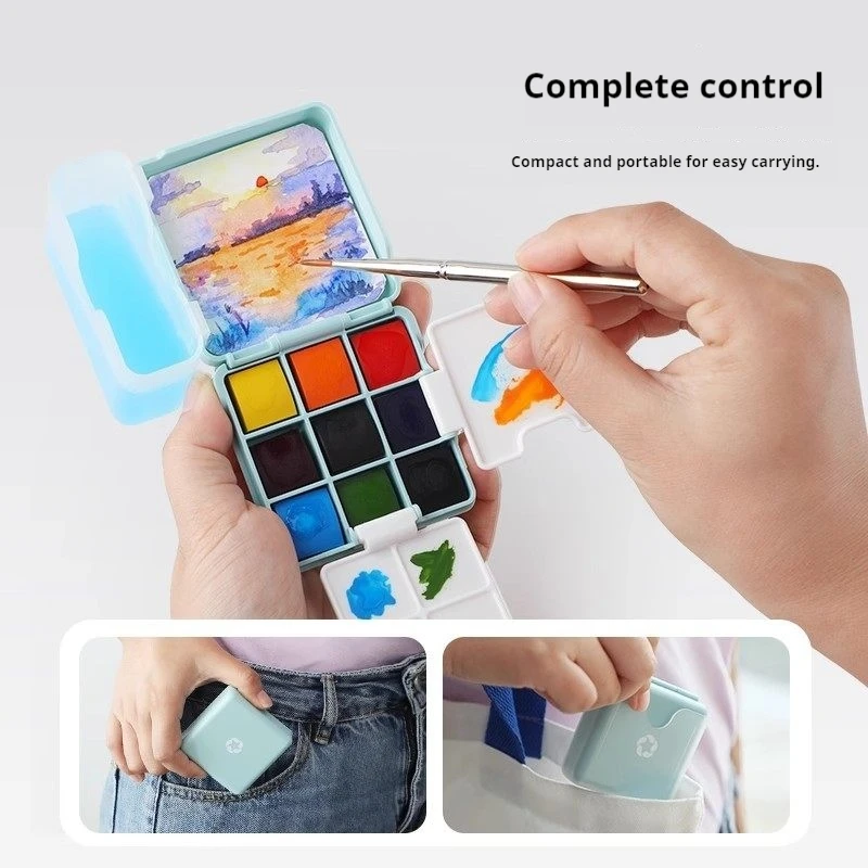 Набор акварельных красок Montmartre Mini Small Square Box Travel Solid, 9 цветов, с палитрой, для путешествий и рисования
Набор акварельных красок Montmartre Mini Small Square Box Travel Solid, 9 цветов, с палитрой, для путешествий и рисования